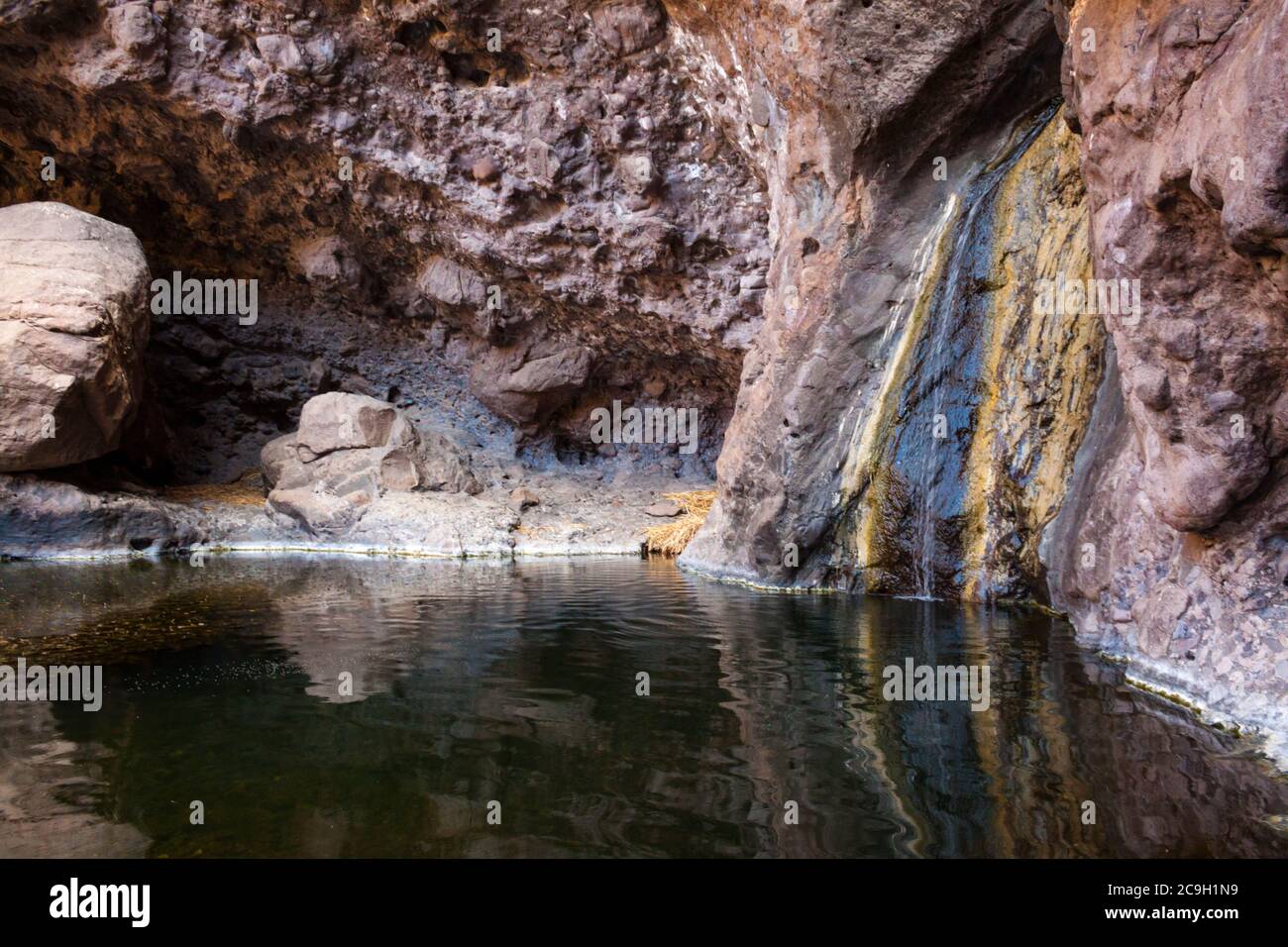 Charco Azul on the island of Gran Canaria, Spain - Stock Image