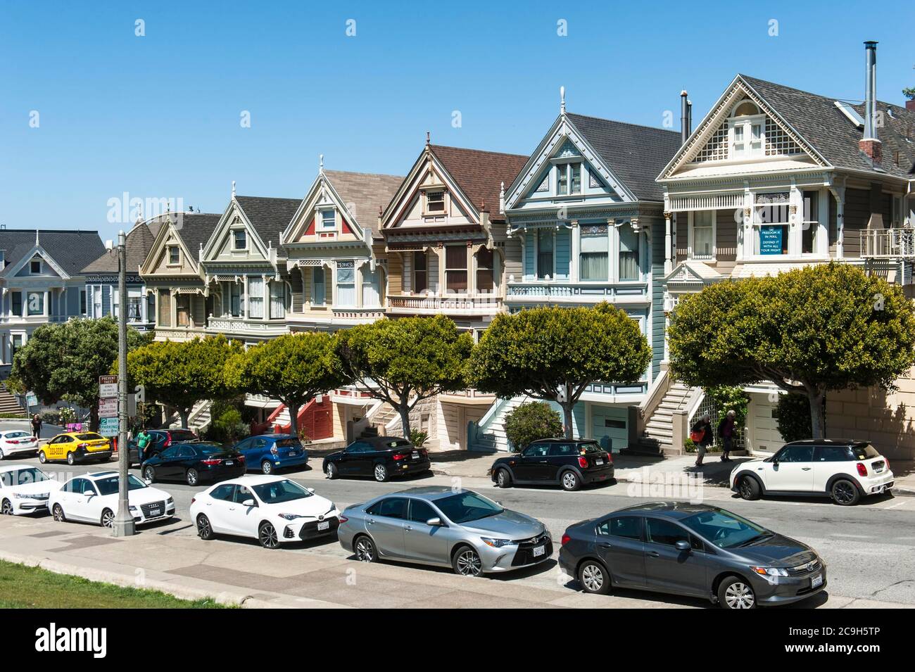 Architecture, Victorian colorful painted houses, Painted Ladies, Alamo