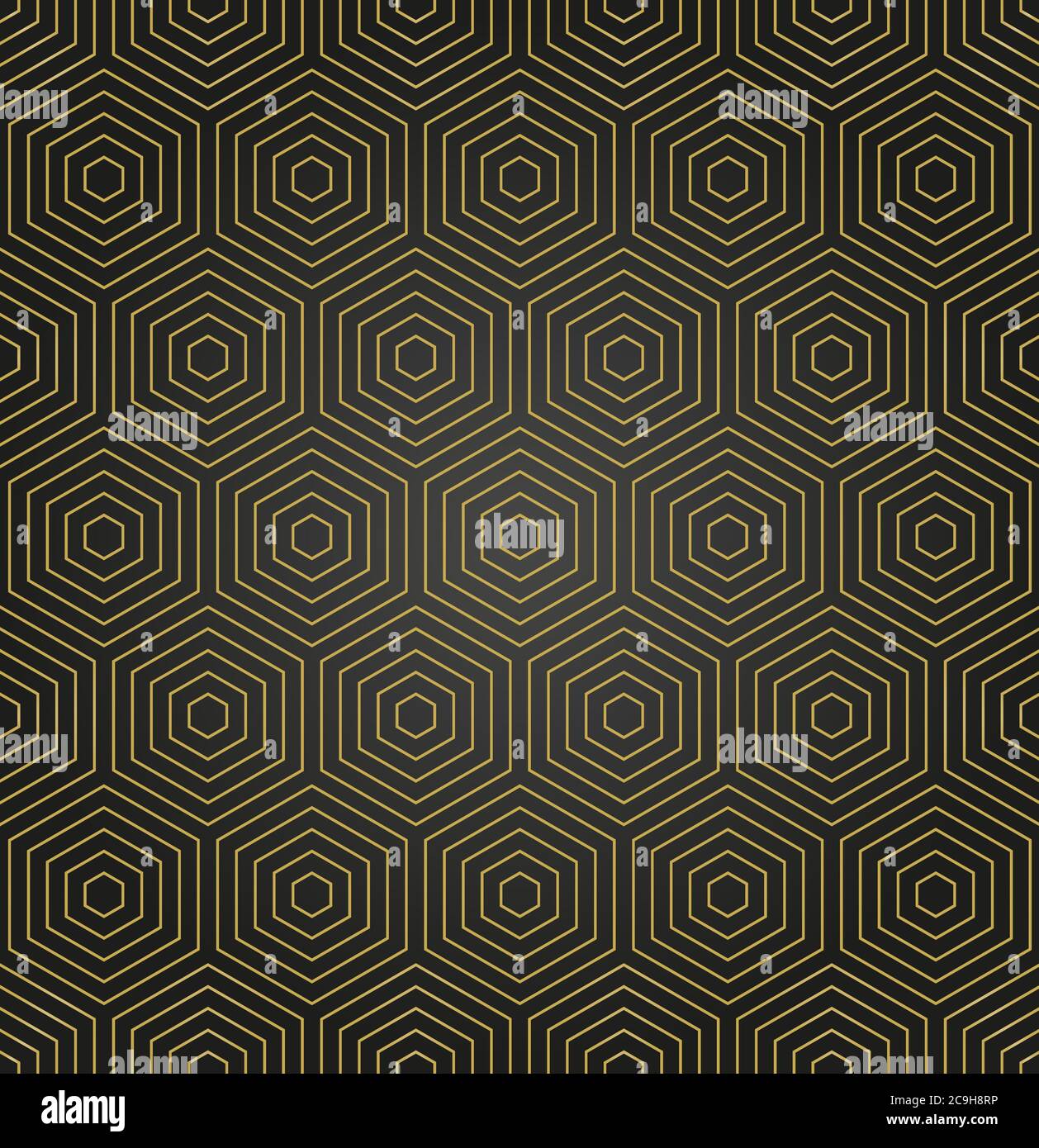 Seamless Abstract Vector Pattern With Hexagons Stock Vector