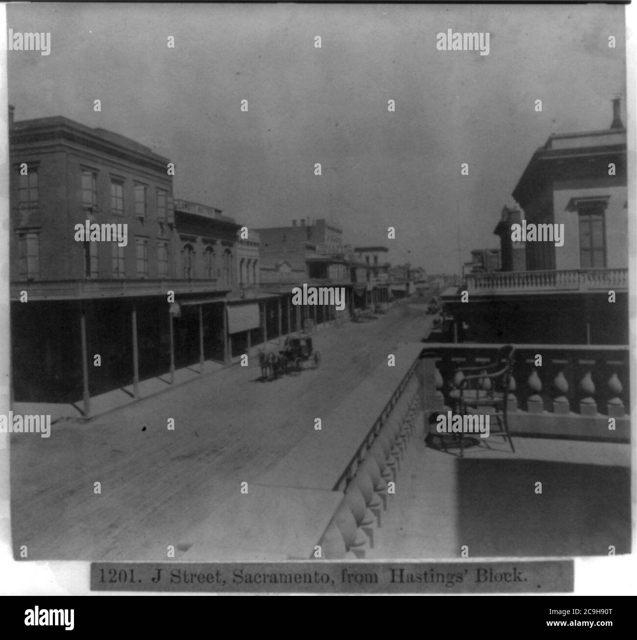 J street, Sacramento, from Hastings' Block Stock Photo Alamy