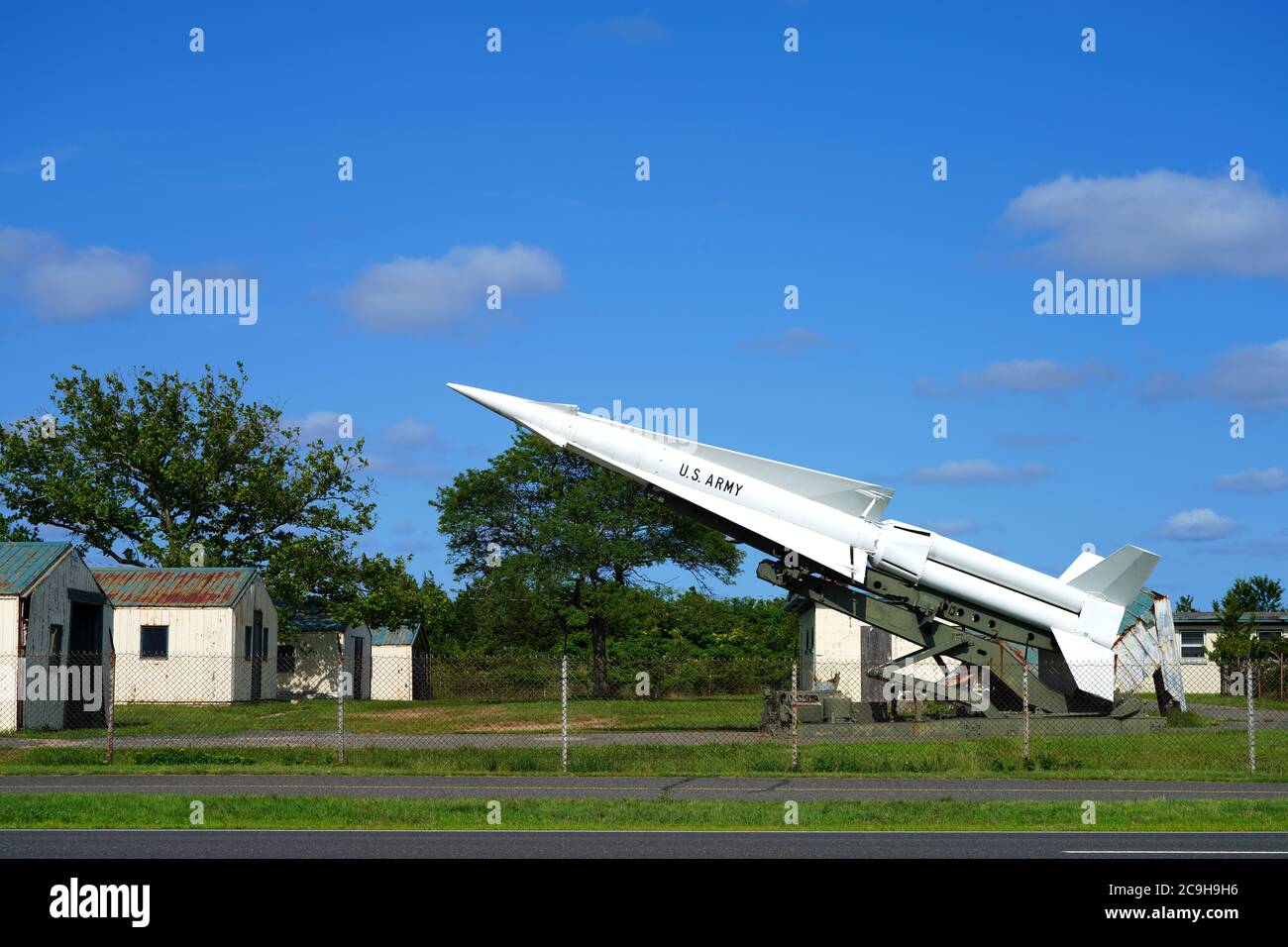 SANDY HOOK, NK –16 JUL 2020- of Nike missiles located on the grounds Fort Hancock, Gateway National Recreation Area Jersey, United Stat Stock Photo - Alamy