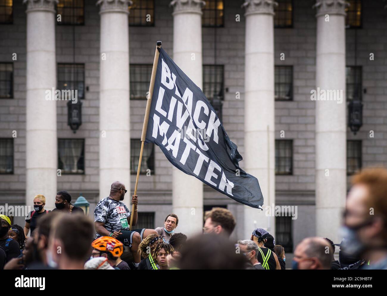 Protesters Demand Protesters demand no federal police in New York City Stock Photo - Alamy