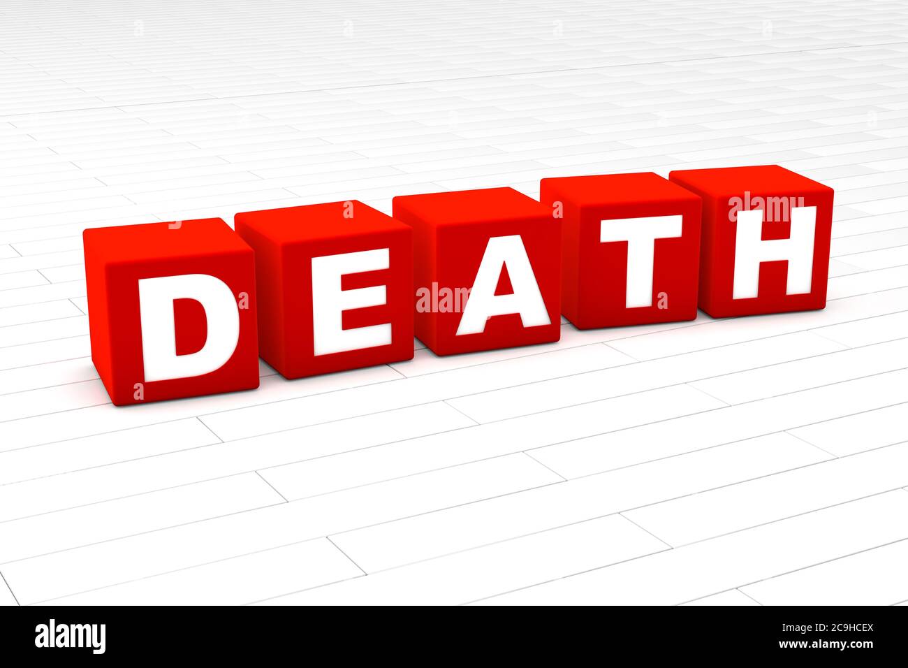 3D rendered illustration of the word Death Stock Photo Alamy