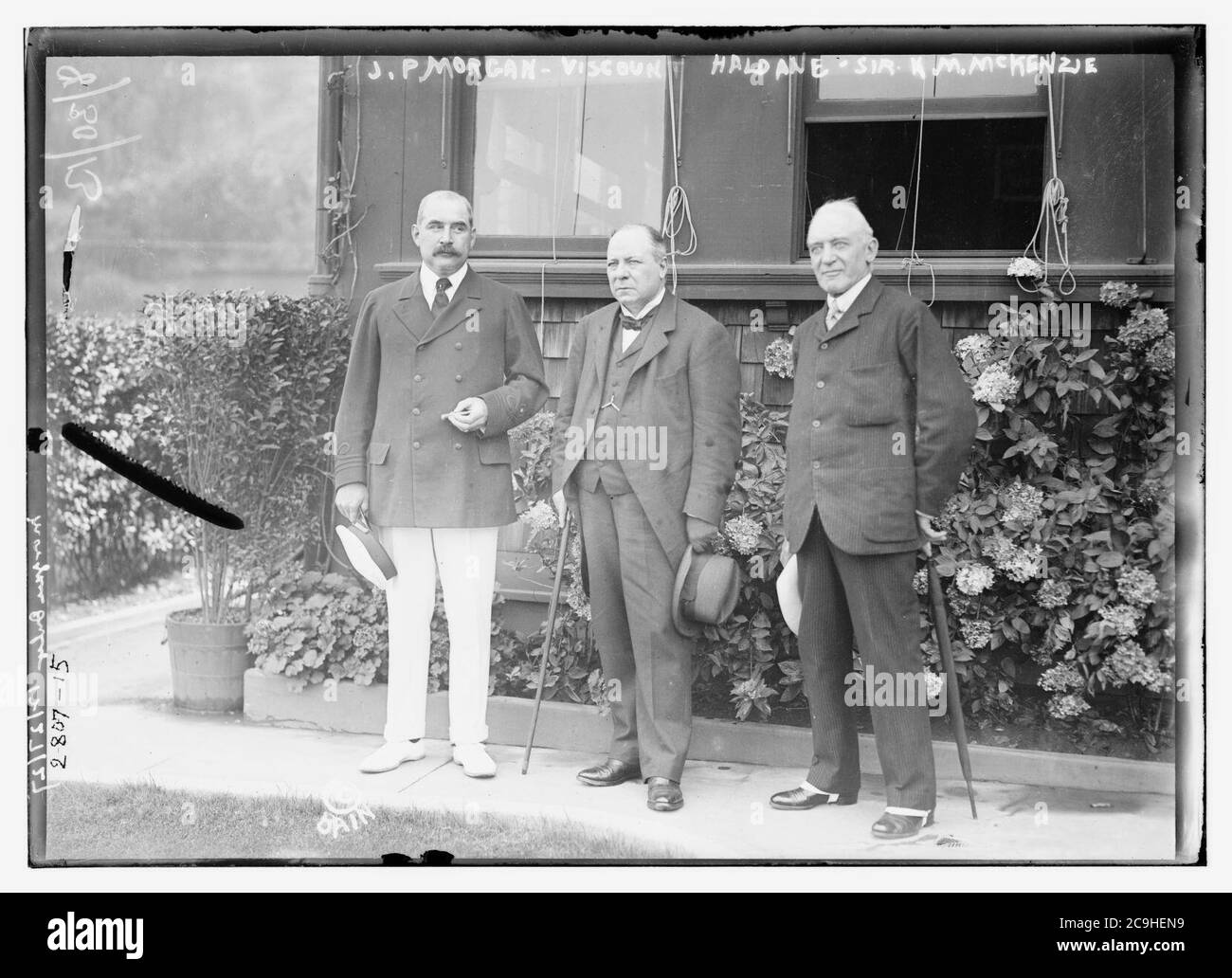 Morgan yacht,1913 Richard Burdon Sanderson Haldane party boarding J.P