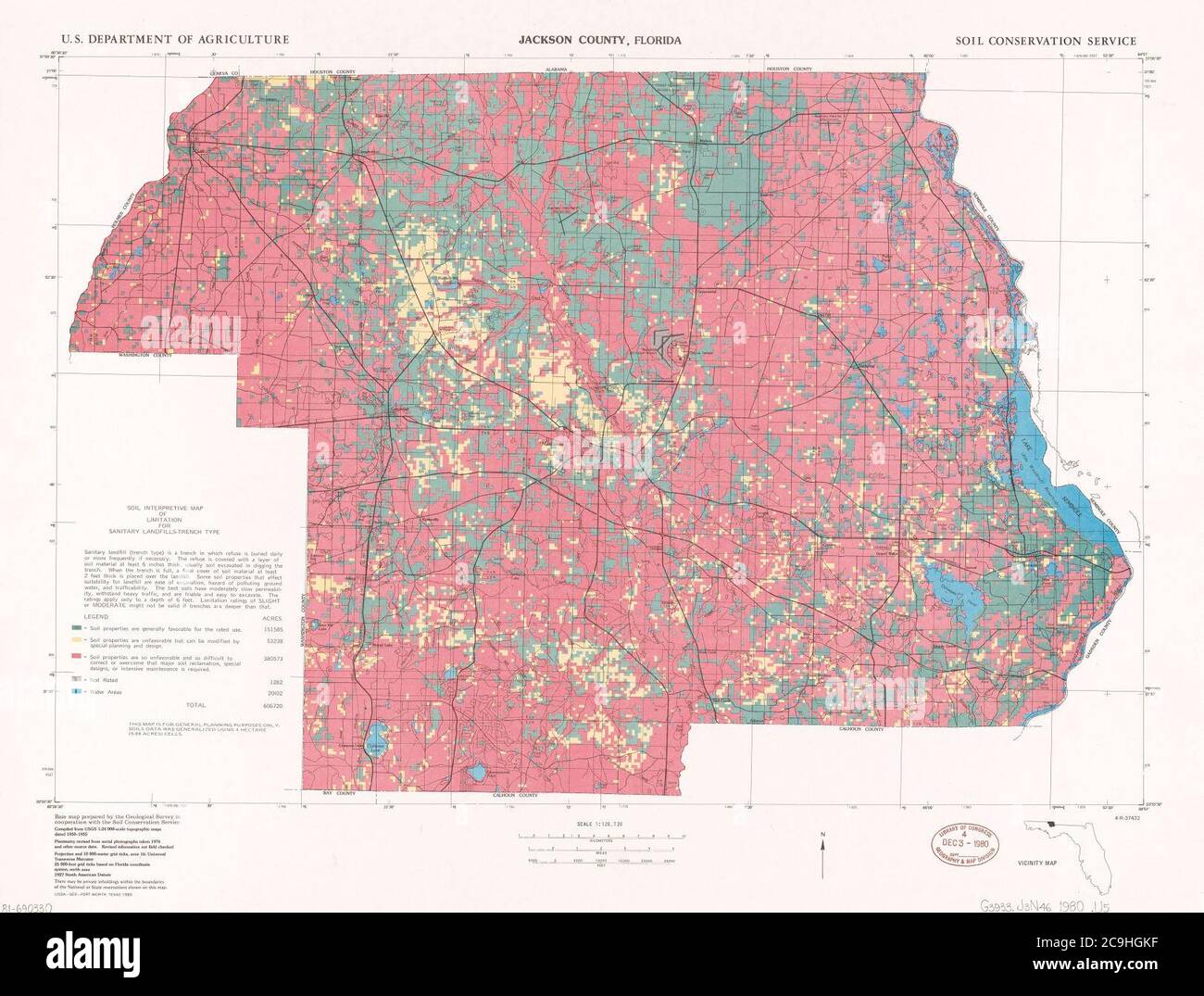 Map of Florida (USA) and inset map of Hillsborough County showing the