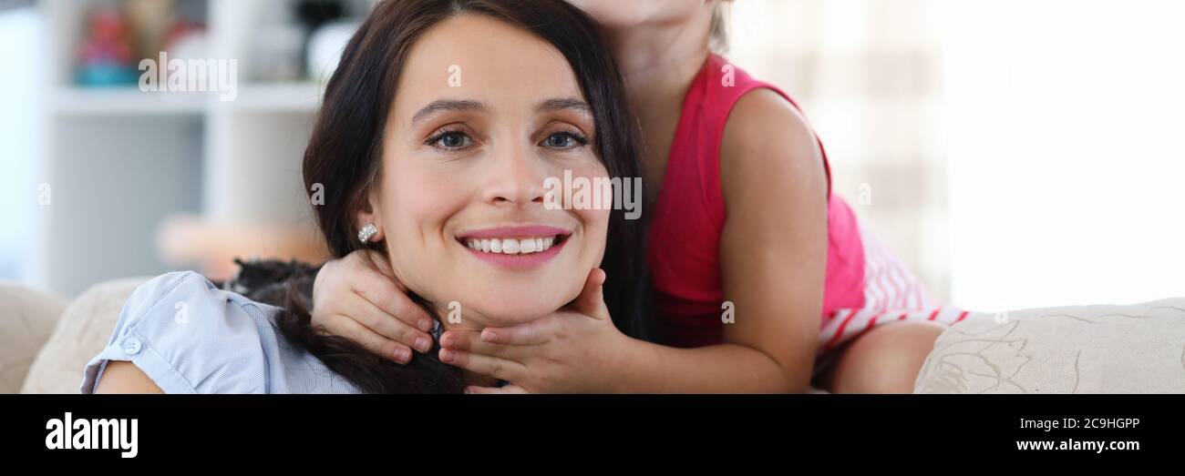 Mother and daughter together Stock Photo