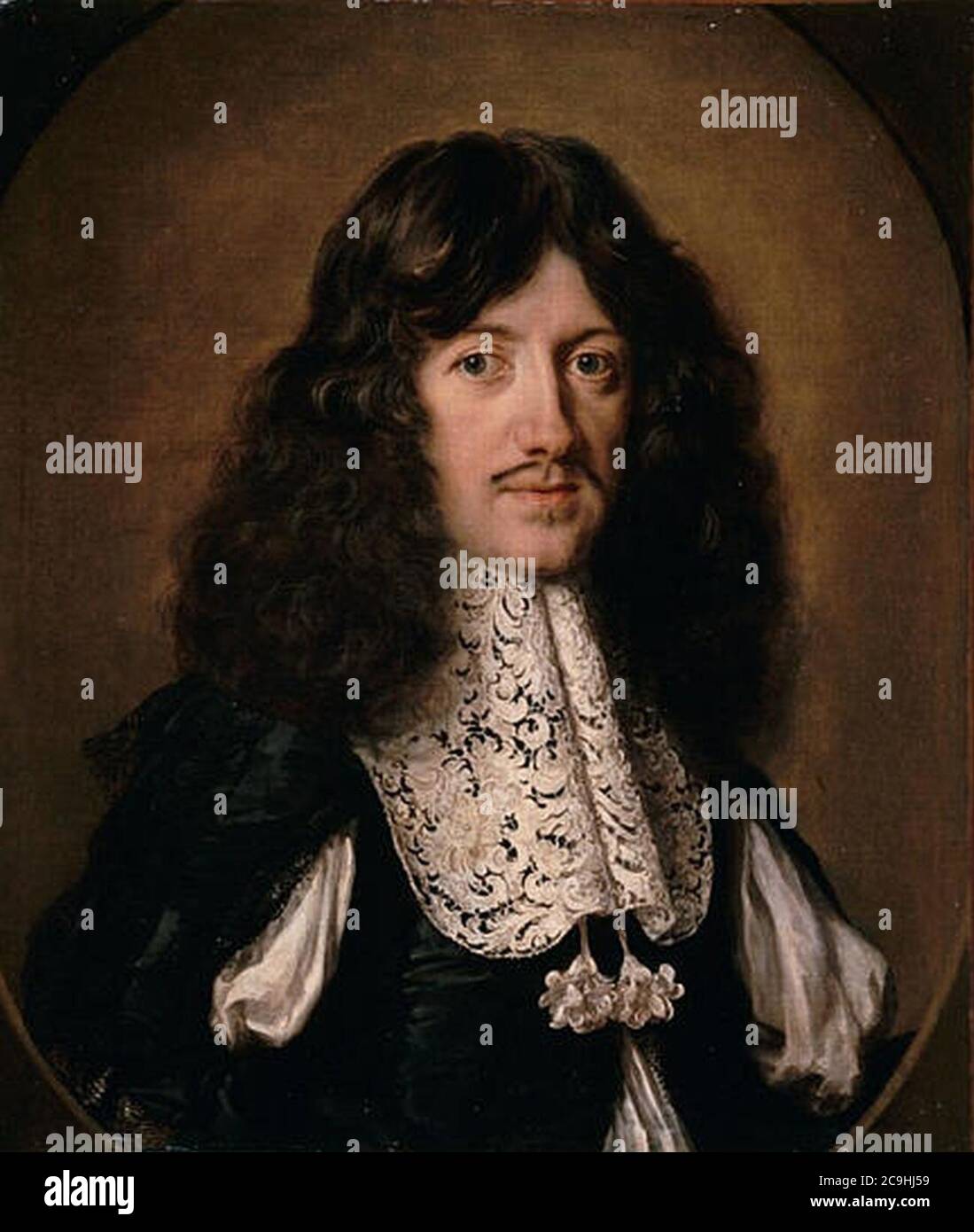 Jacob Ferdinand Voet - Portrait of Jean de Souhigaray. Stock Photo