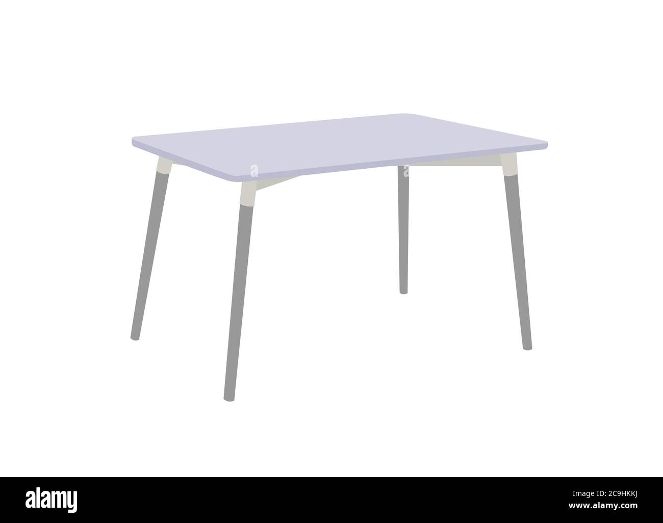 Multi purpose table isolated on white background Stock Vector Image