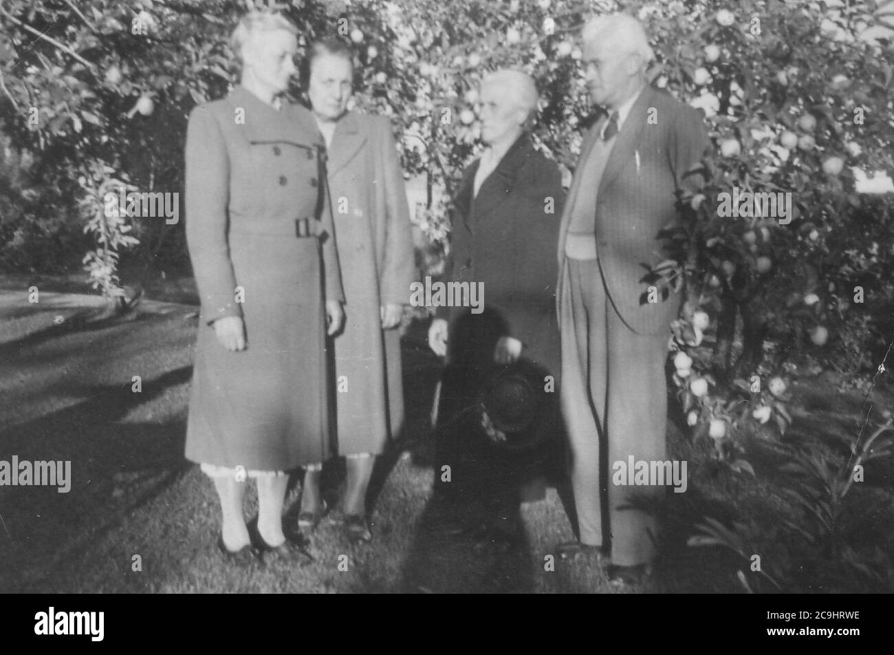 Jacob Ridderstedt & sisters c 1945 Stock Photo - Alamy