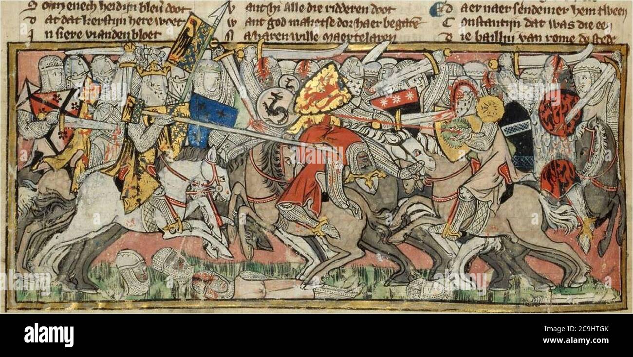 Jacob van maerlant and charlemagne hires stock photography and images