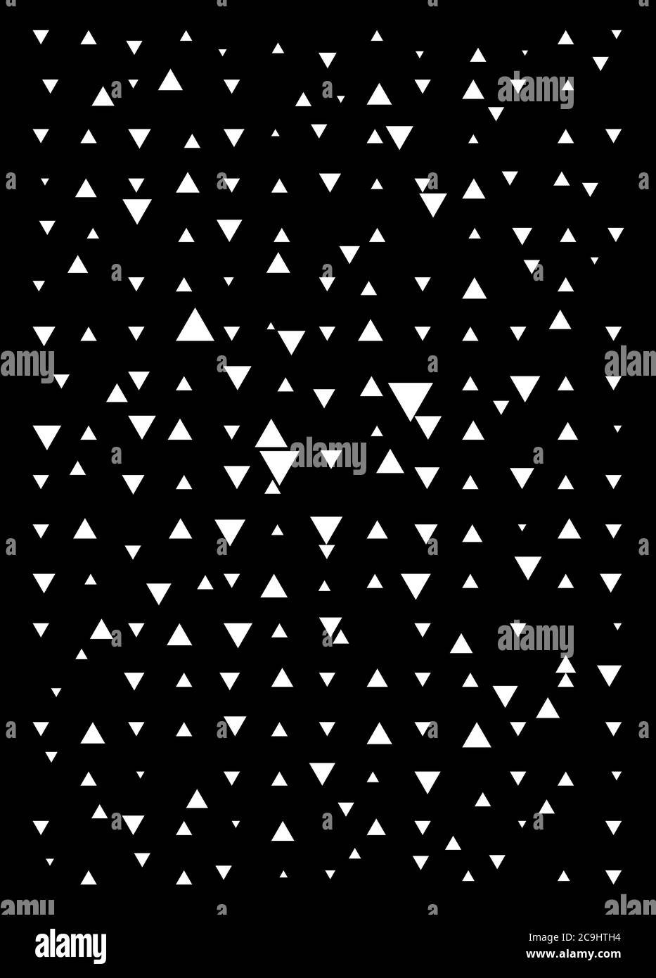 Triangle black and white background. Vector modern pattern with white ...