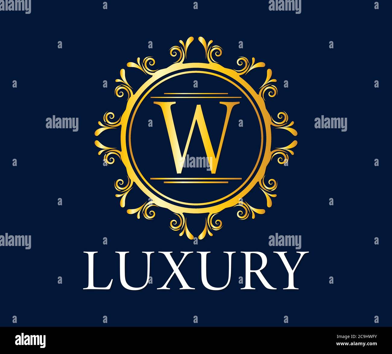 Luxury, Royal and Elegant Logo Vector Design Stock Vector Image & Art ...