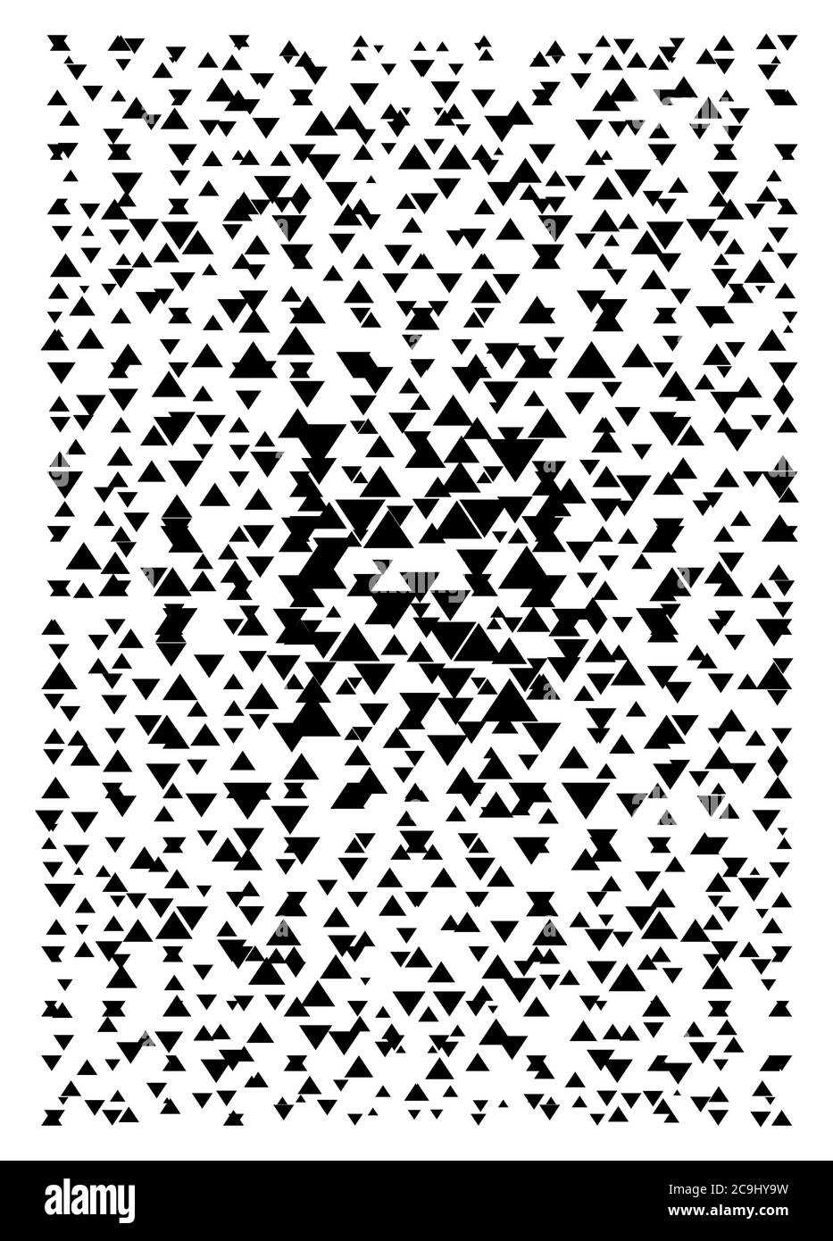 Triangle black and white background. Vector modern pattern with black ...