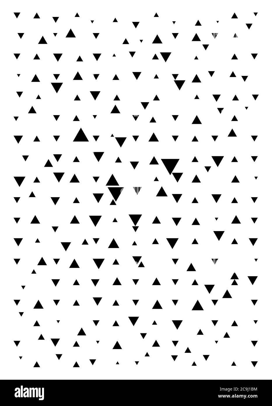 Triangle black and white background. Vector modern pattern with black ...