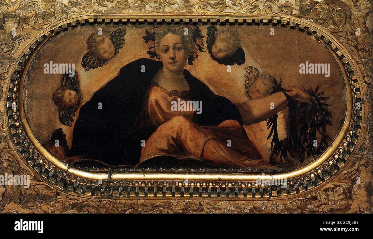 Jacopo Tintoretto - Allegory of Fortune (Felicità) Stock Photo