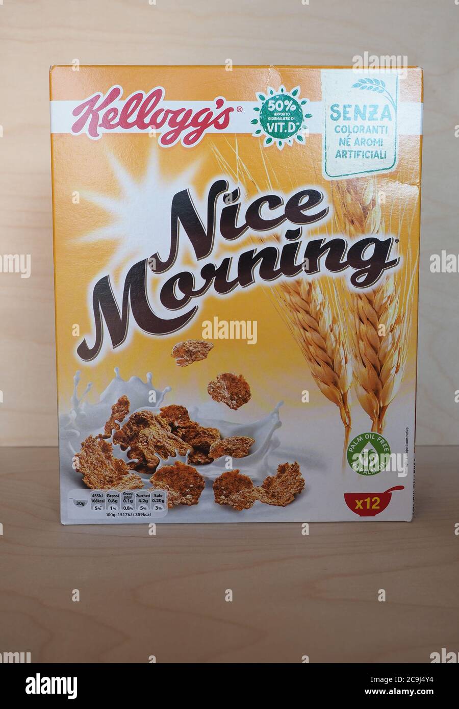 BATTLE CREEK, USA CIRCA JULY 2020 Box of Kellogg's Nice Morning