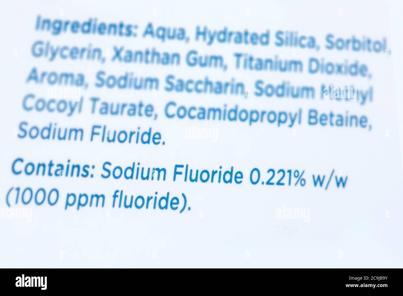 Toothpaste ingredients hi-res stock photography and images - Alamy