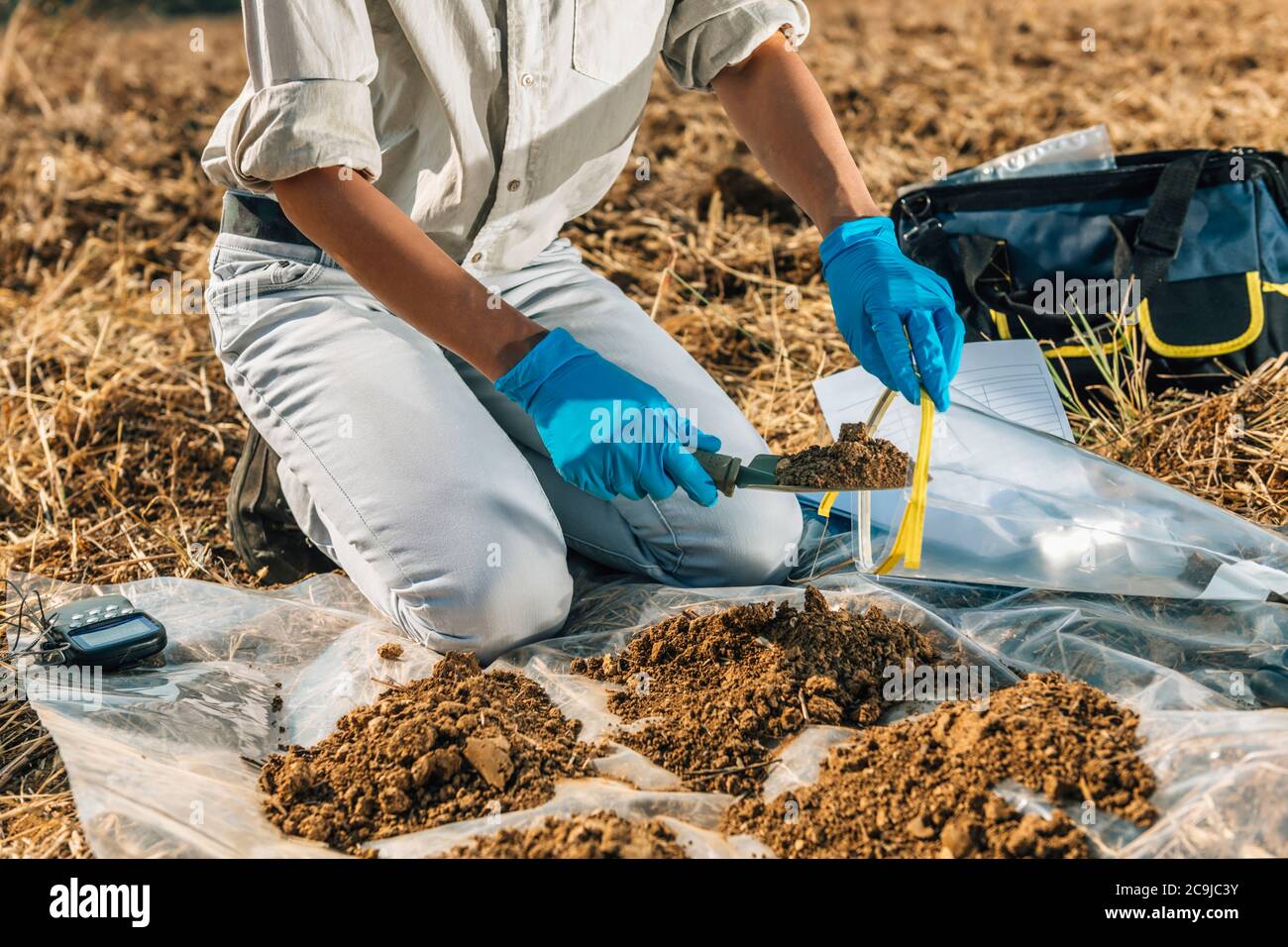 Soil sample in bag hires stock photography and images Alamy