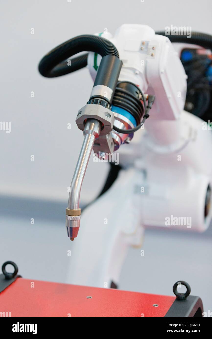 Robotic welding machine Stock Photo Alamy