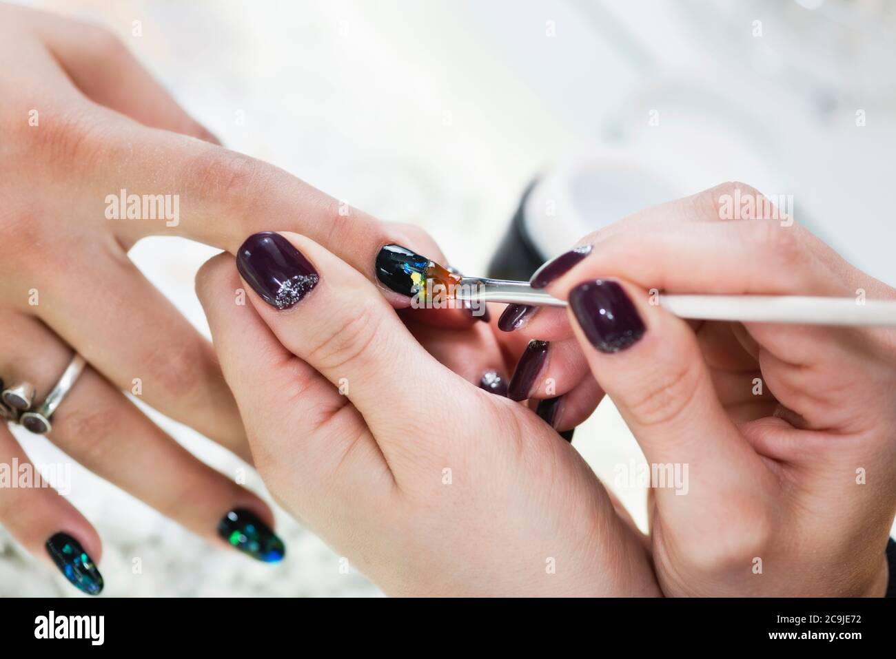 Painting nails hires stock photography and images Alamy