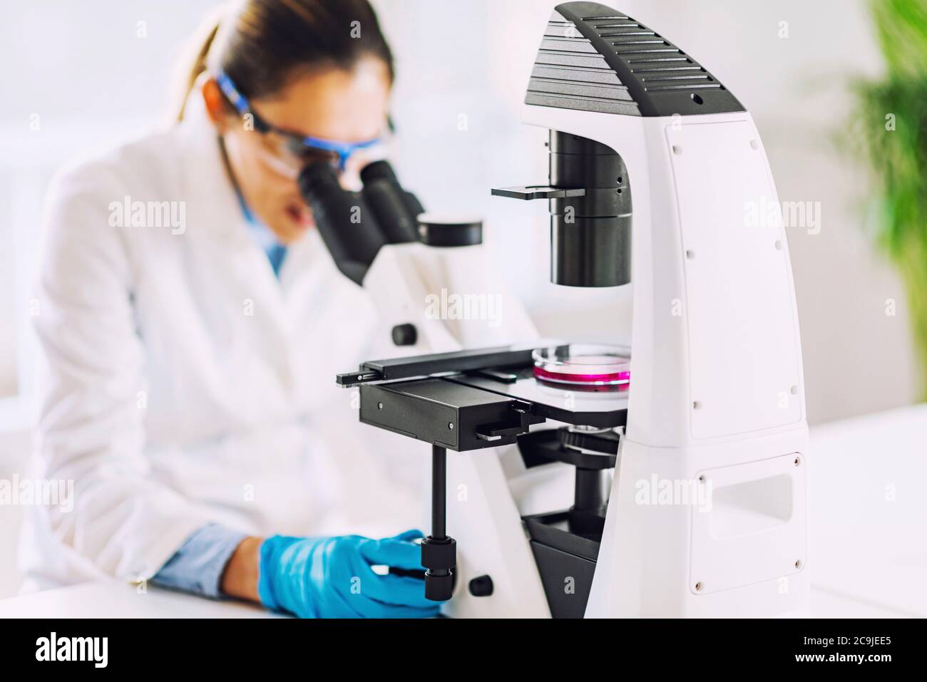 Female scientist. Stock Photo