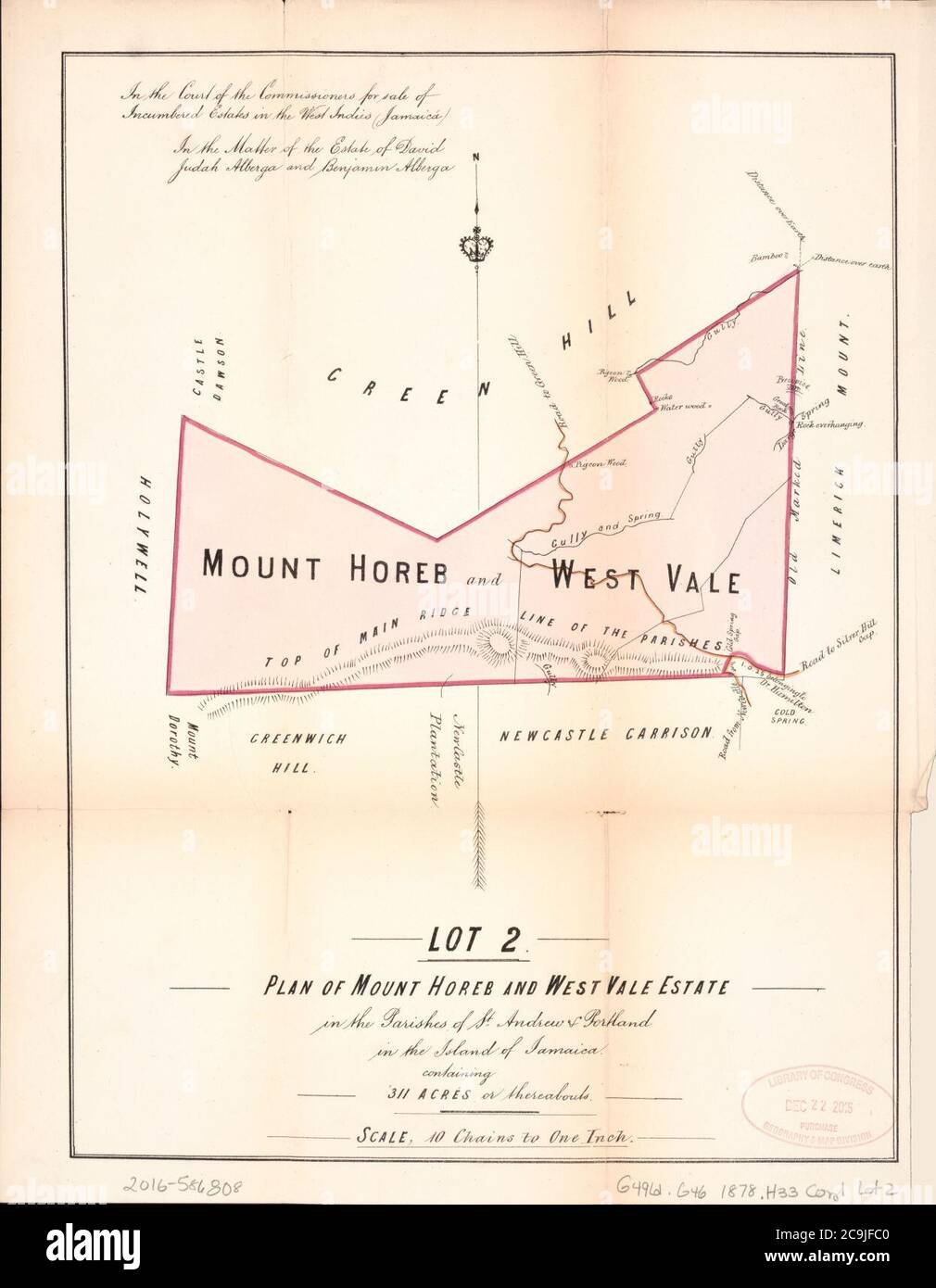 Jamaica, particulars of valuable Estates known as ‘Hopewell,‘ in the Parish of Saint Andrew
