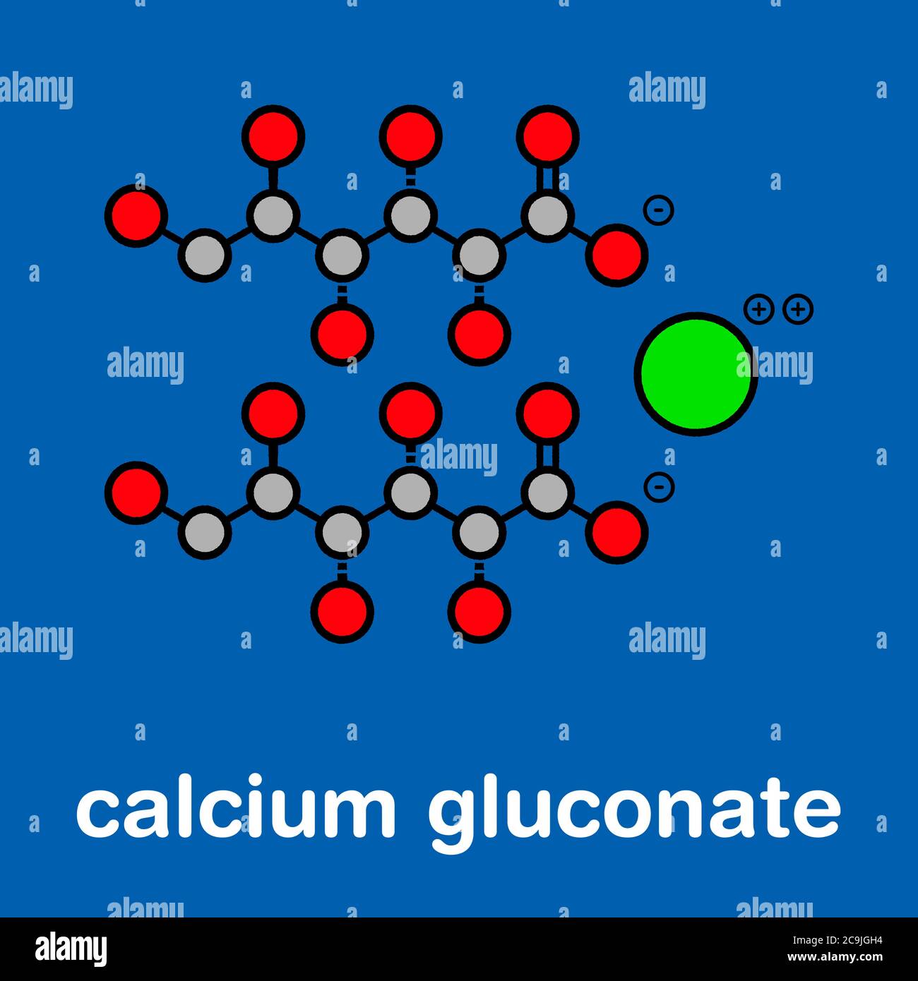 Calcium gluconate drug. Soluble form of Ca, used to treat magnesium