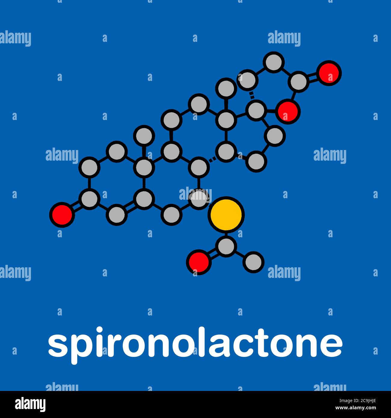 Spironolactone diuretic, antihypertensive and antiandrogen drug