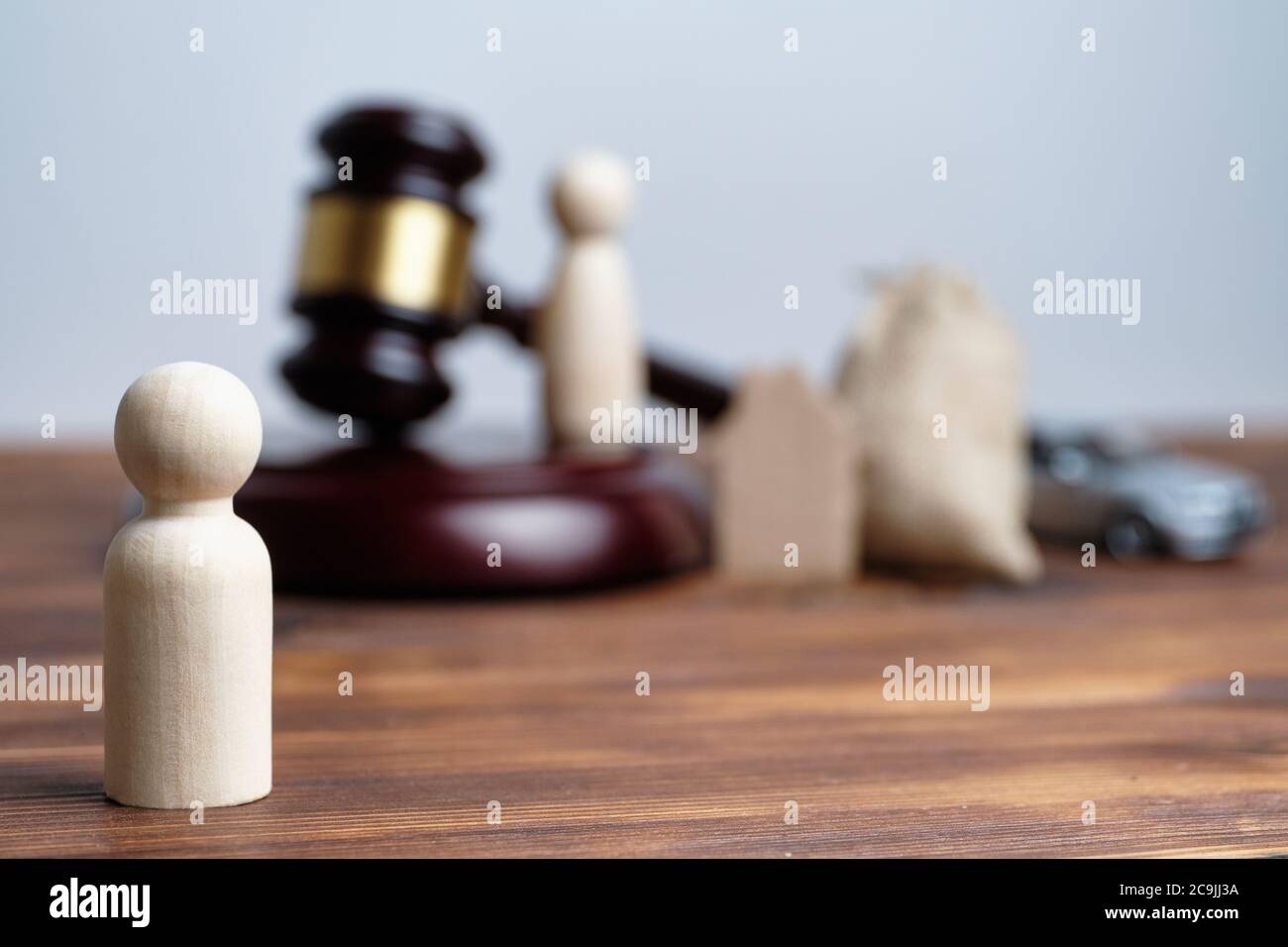 Divorce concept and transfer of property to exwife Stock Photo Alamy