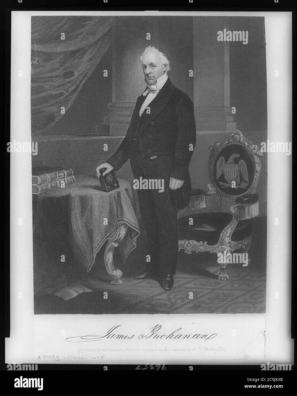 James Buchanan engraved Stock Photo Alamy