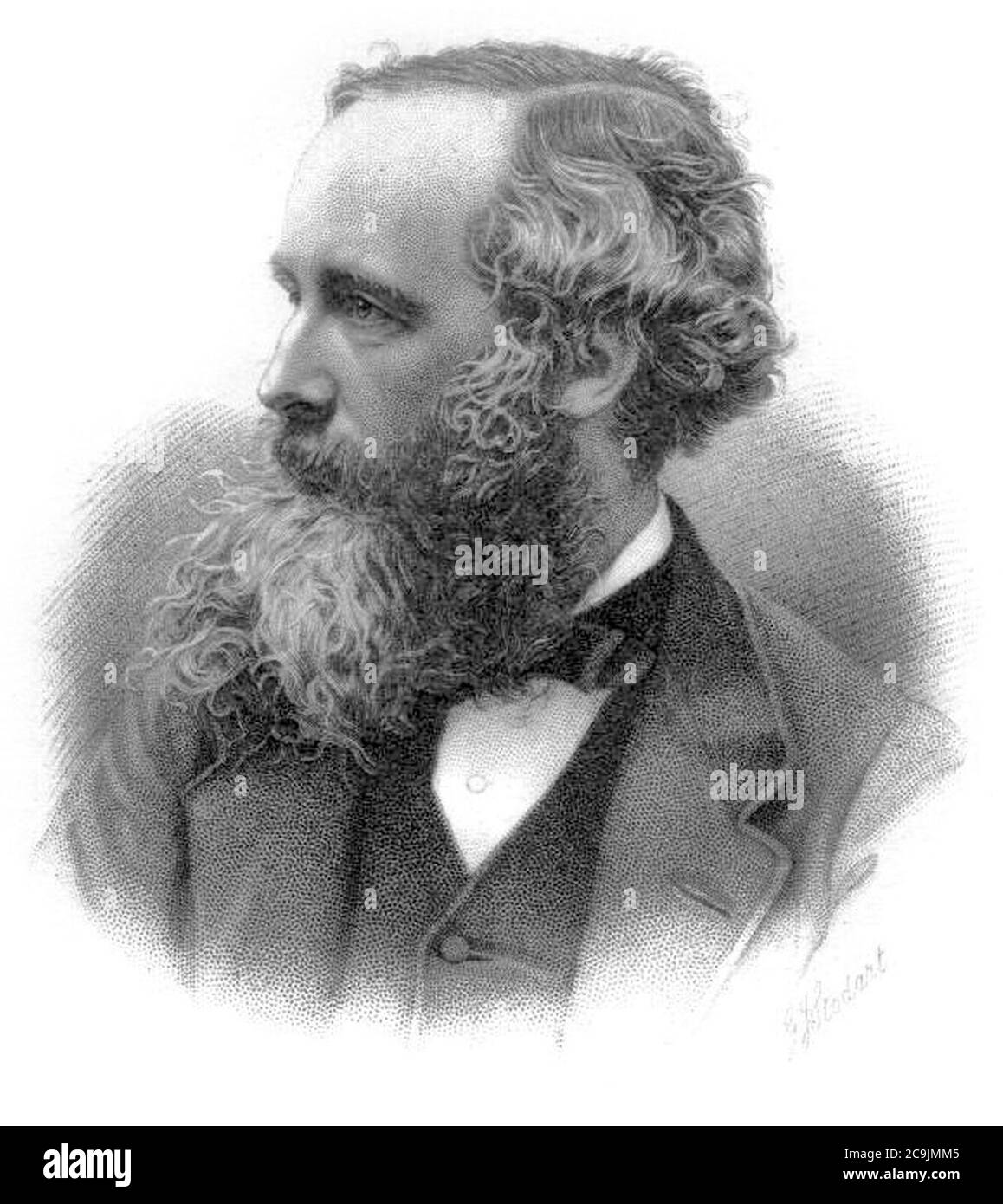 James Clerk Maxwell big. Stock Photo