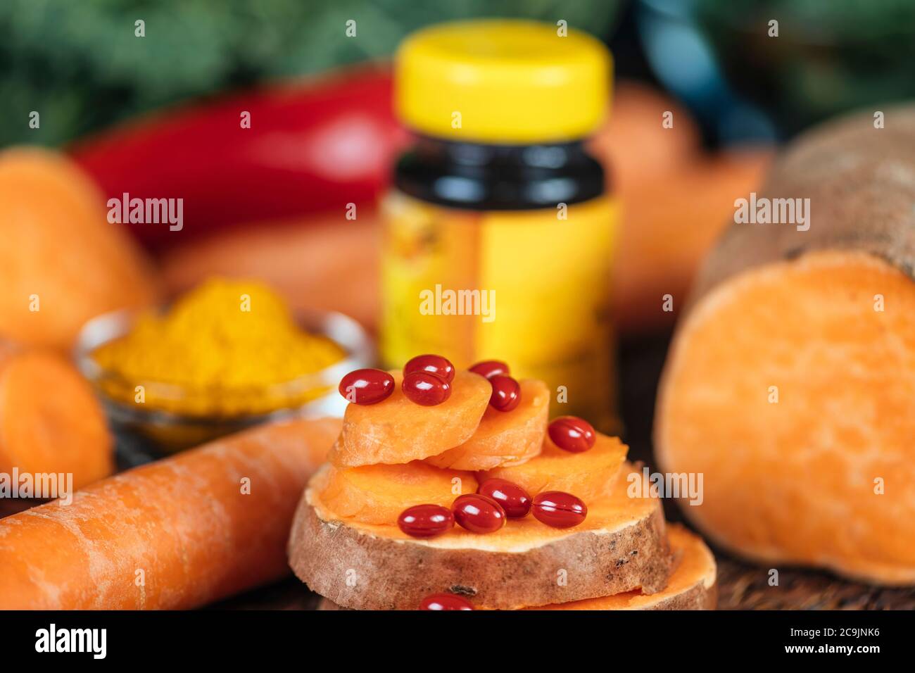 Beta carotene supplements pills and natural sources of beta carotene in