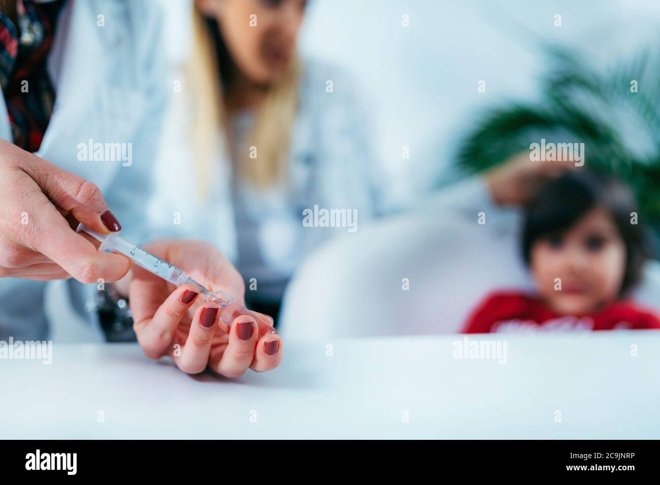 Childhood vaccination. Stock Photo