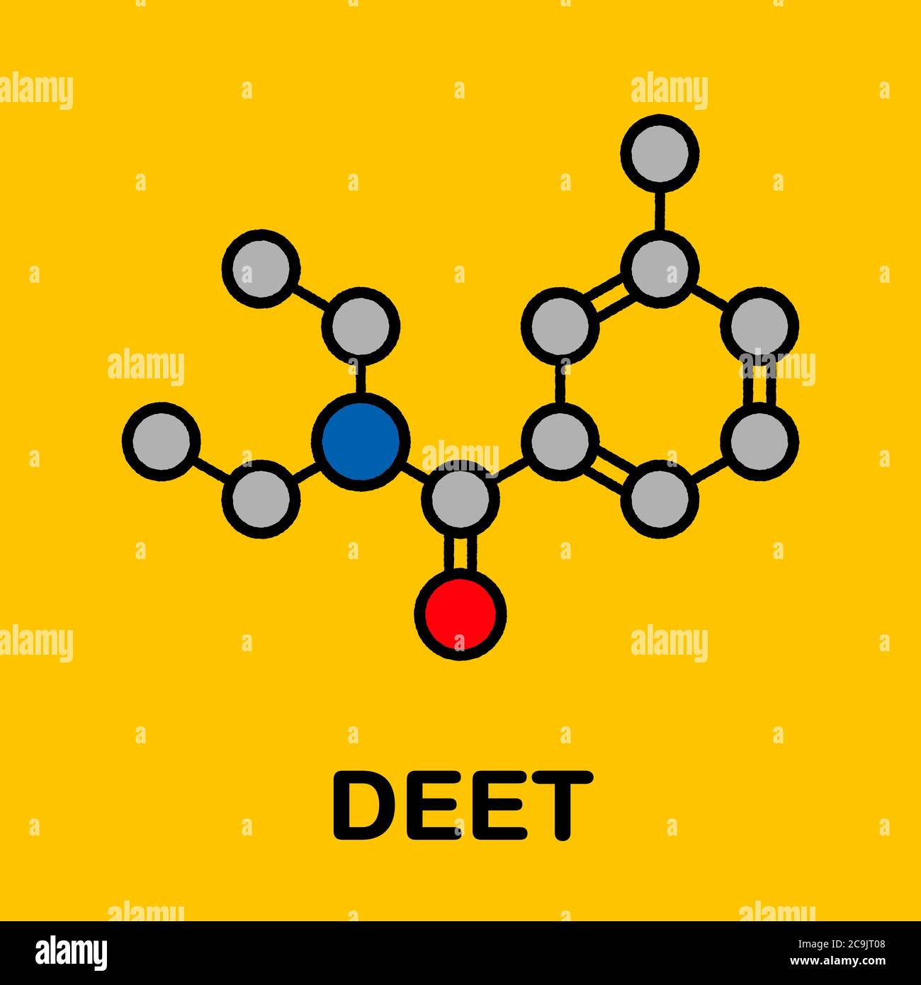DEET (diethyltoluamide, N,NDiethylmetatoluamide) insect repellent