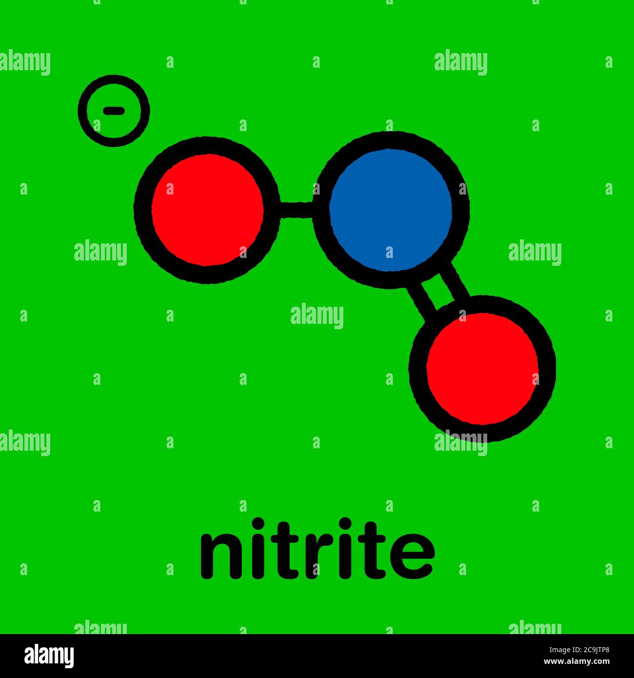 Nitrite (NO2) anion. Nitrite salts are used in the curing of meat