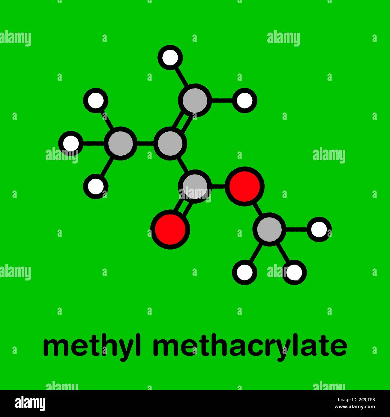 Methyl methacrylate molecule, poly(methyl methacrylate) or acrylic