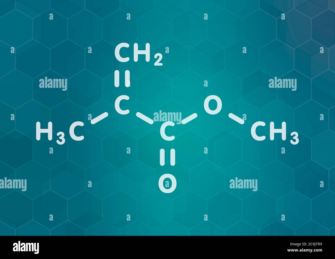 Methyl methacrylate molecule, poly(methyl methacrylate) or acrylic