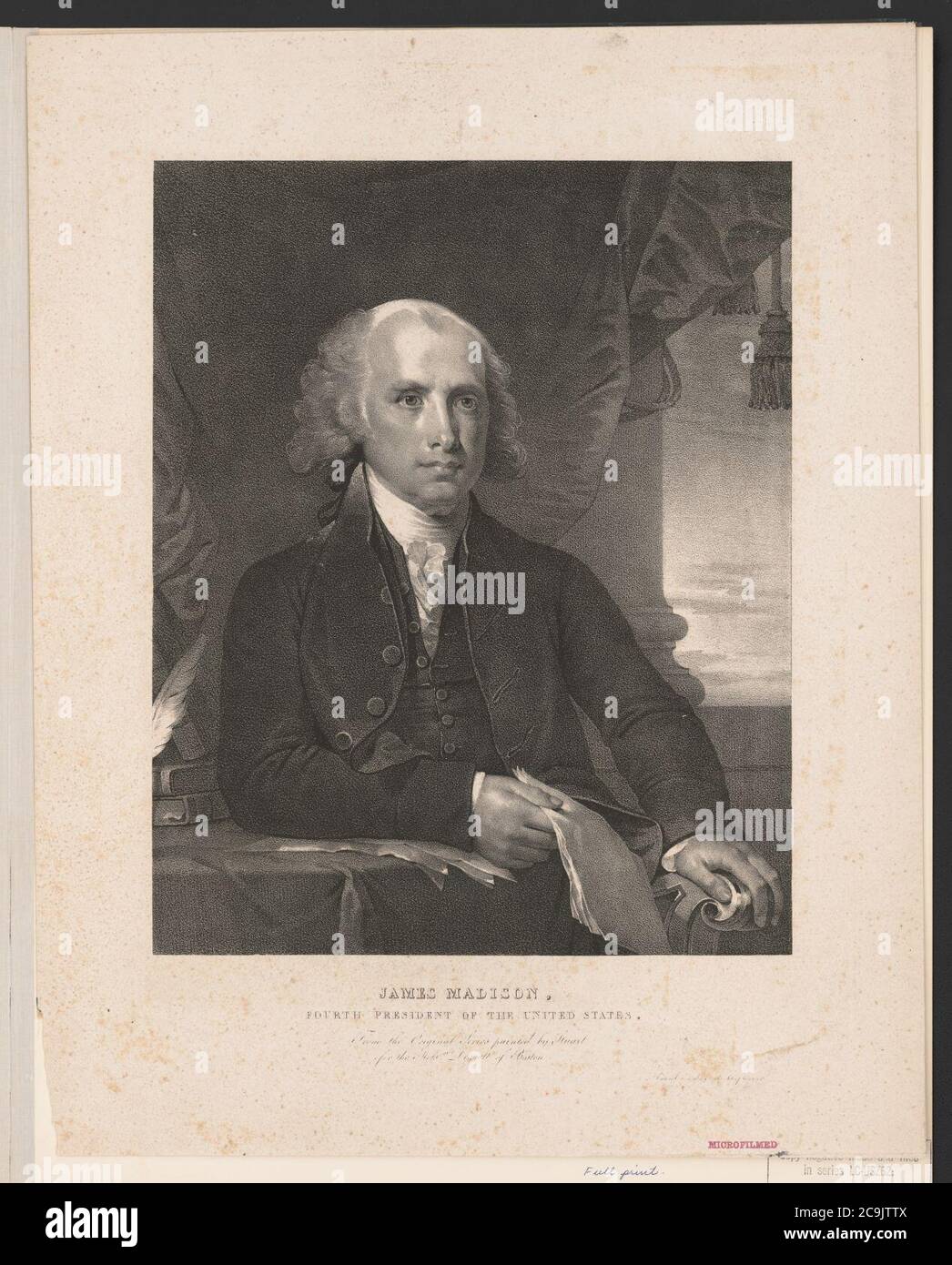 Fourth president of the united states hi-res stock photography and ...