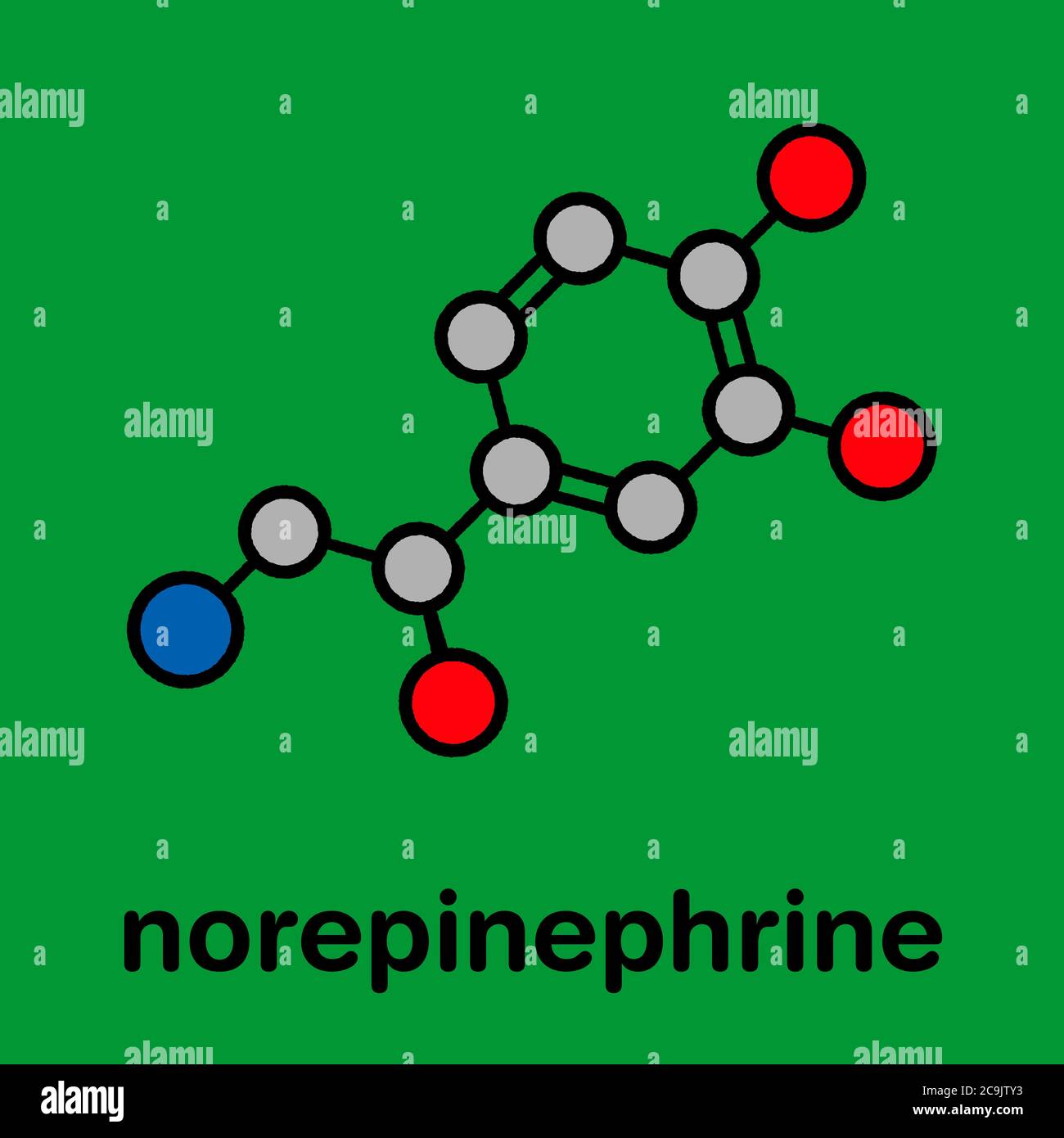 Norepinephrine (noradrenaline, norepi) hormone and neurotransmitter