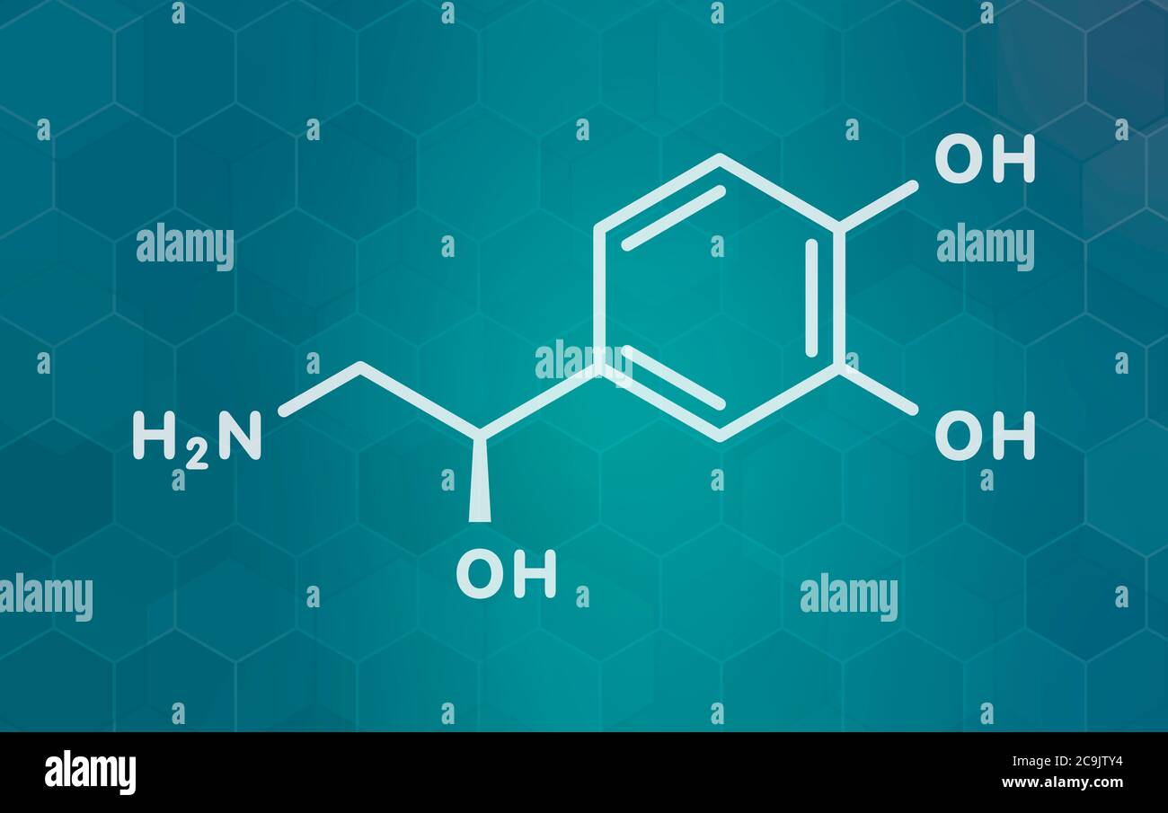 Norepinephrine (noradrenaline, norepi) hormone and neurotransmitter