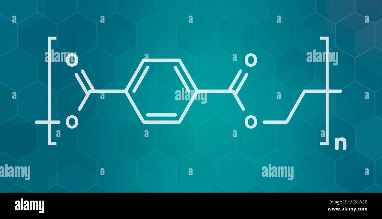 Polyethylene terephthalate (PET, PETE) polyester plastic, chemical