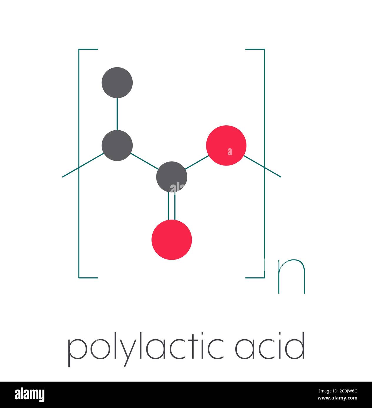 Polylactic Acid Pla Polylactide Bioplastic Chemical Stock