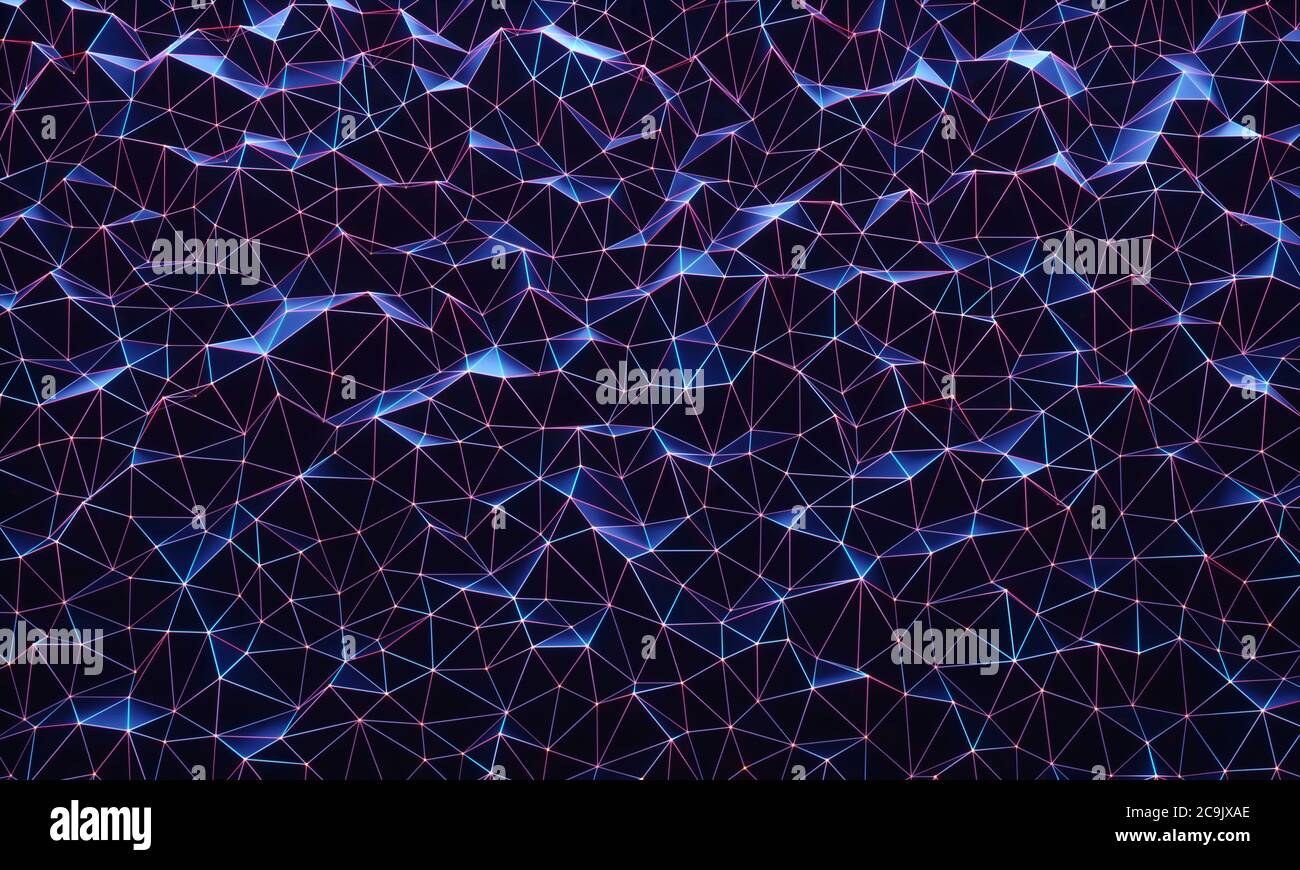 Network, conceptual illustration. Stock Photo