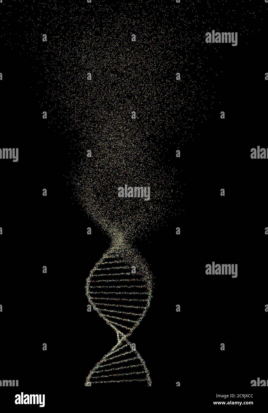 DNA damage, illustration. Stock Photo