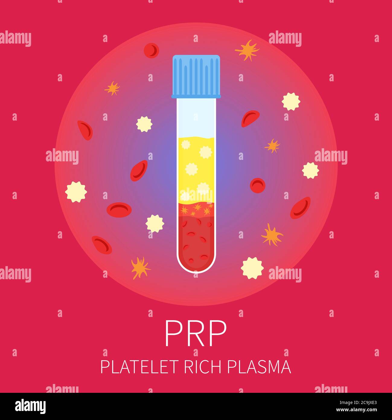 Plateletrich plasma (PRP) test tube, illustration Stock Photo Alamy