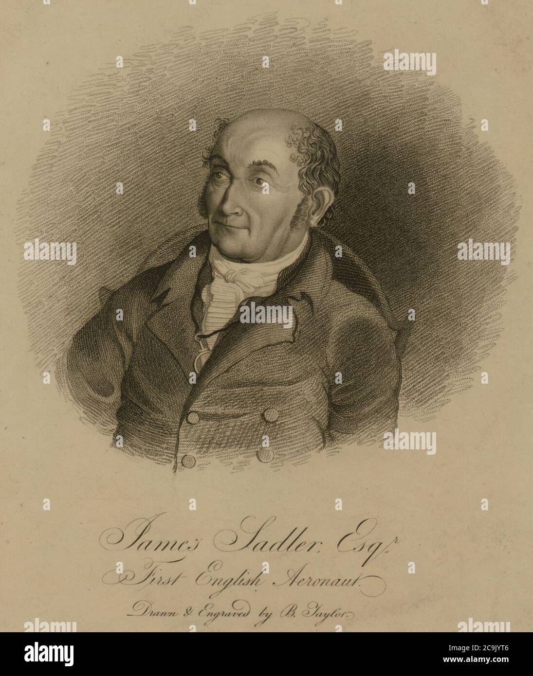 James Sadler - 1812 engraving Stock Photo - Alamy