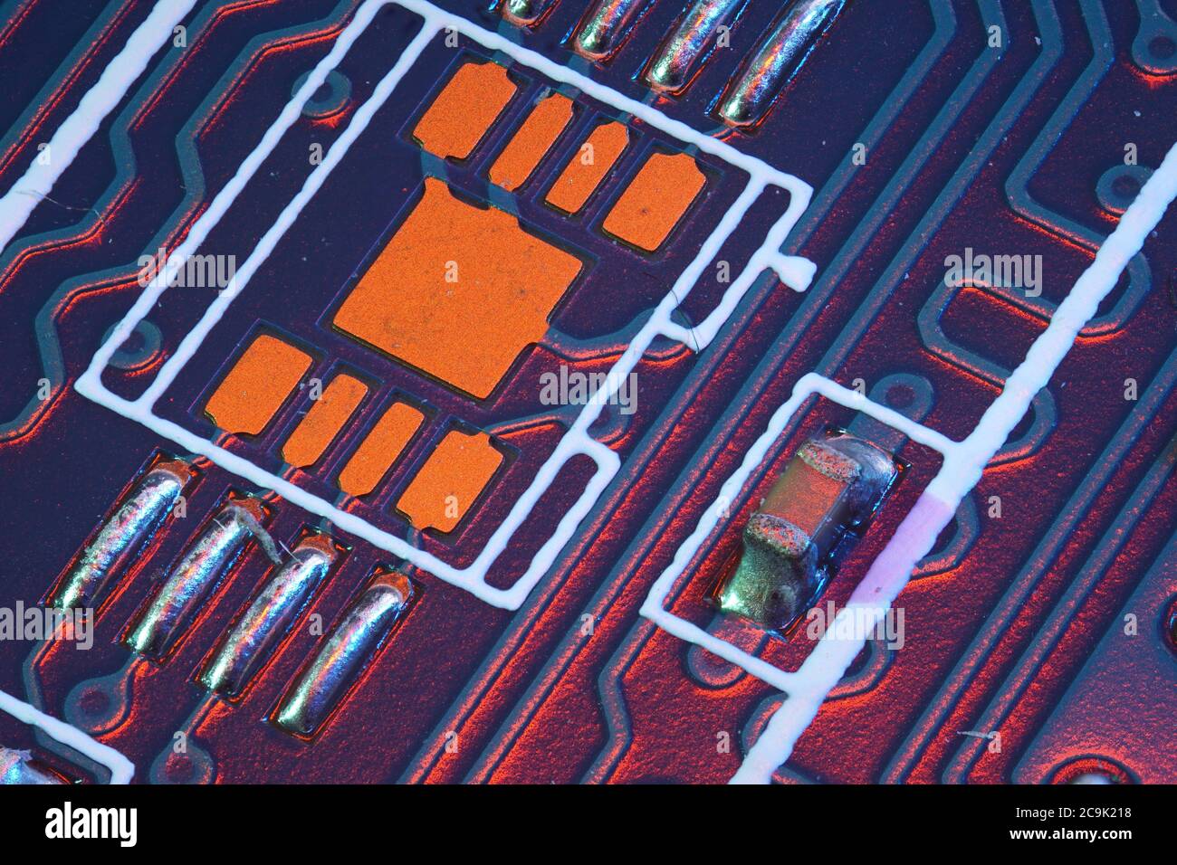 Printed circuit board. Stock Photo