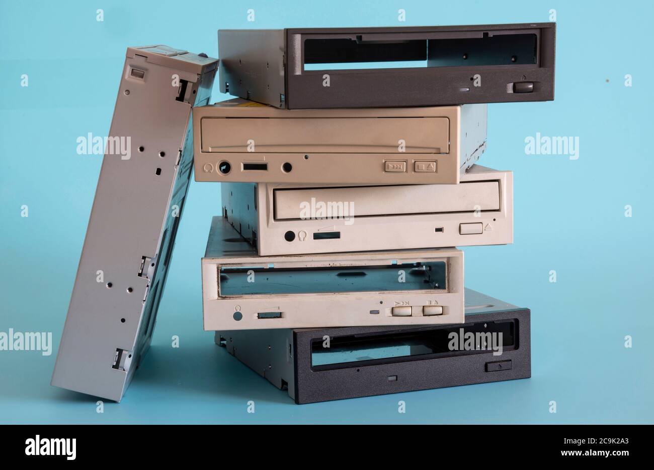 Computer hardware for recycling. Stock Photo