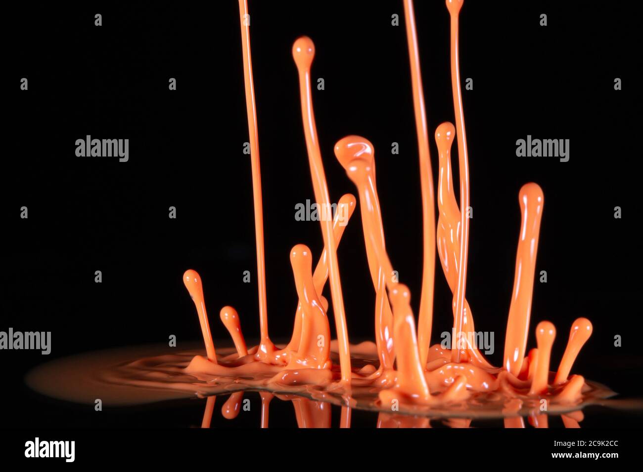 Splashing paint. Stock Photo