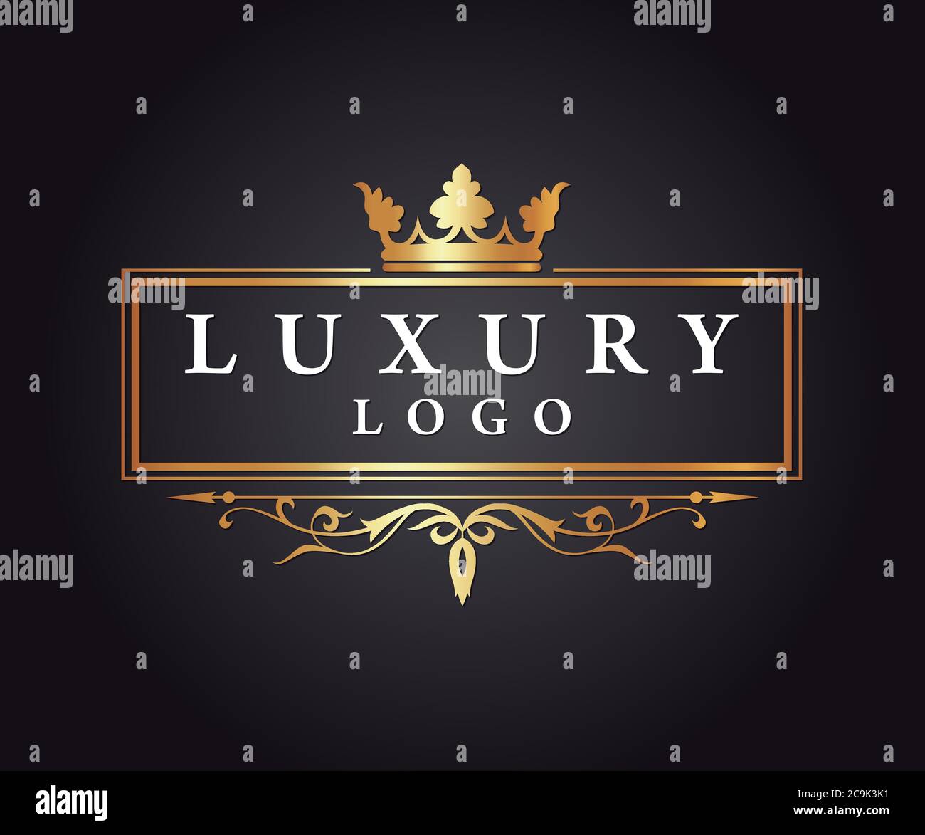 Luxury, Royal and Elegant Logo Vector Design Stock Vector Image & Art ...